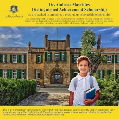 Invitation to Apply for the Dr. Andreas Mavrides Distinguished Achievement Scholarship